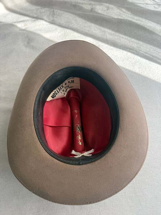 Vintage Stetson Royal Deluxe Westerner Open Road Felt Cowboy Hat Size 7